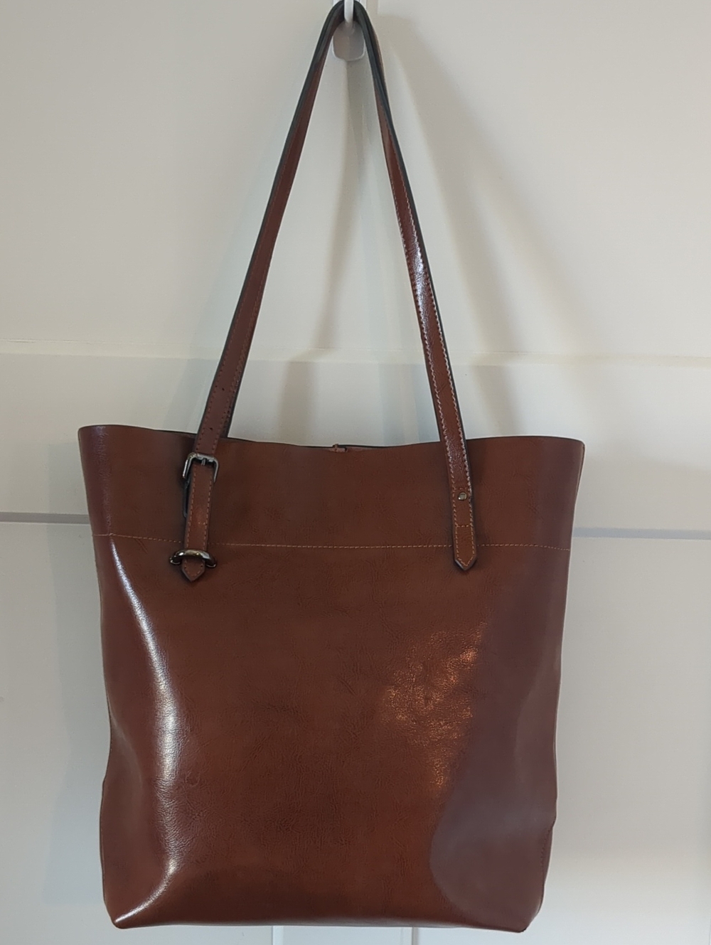 S-Zone Leather Tote